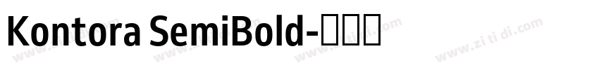 Kontora SemiBold字体转换 Kontora SemiBold字体转换